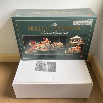 LOT 378: The Holiday Express Animated Train Set No. 380 in Original Box