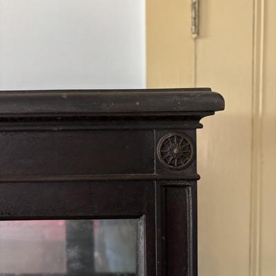 LOT 380: Antique Glass & Mirror China/Curio Cabinet