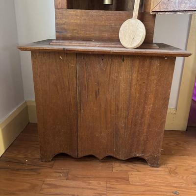 LOT 383: Hand-Crafted Quartz Movement Grandfather Clock w/Wooden Pendulum & Brass Weights