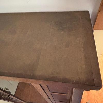 LOT 384: Vintage Wooden Gun Cabinet