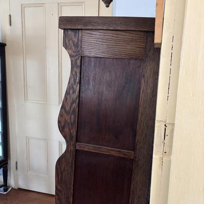 LOT 384: Vintage Wooden Gun Cabinet