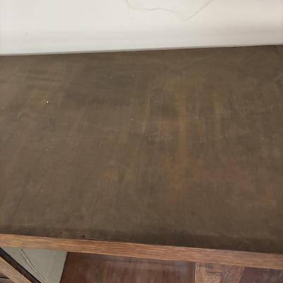 LOT 384: Vintage Wooden Gun Cabinet