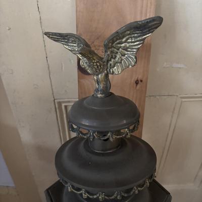 LOT 386: Vintage Eagle Brass Hexagonal Carriage Lantern