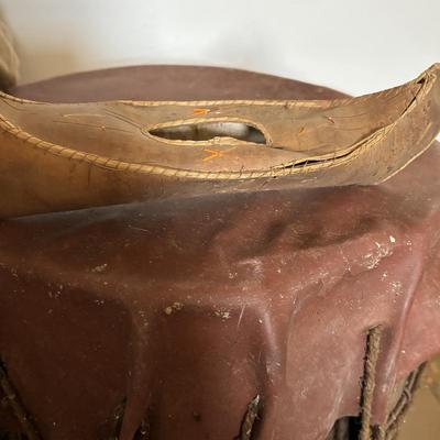 LOT 388: Boy Scott of America Collection: Handcrafted Barrel Drum & Miniature Canoes, Clothing w/Patches, Handbooks, Song Books &...