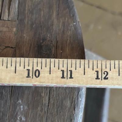 LOT 387: Early Antique Primitive Wooden Cobblers Tool Bench, Cobblers Anvil & Shoe Stand