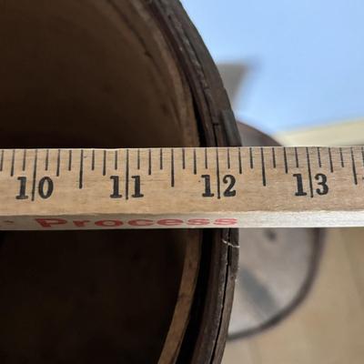 LOT 391: Antique Primitive Wooden Barrels