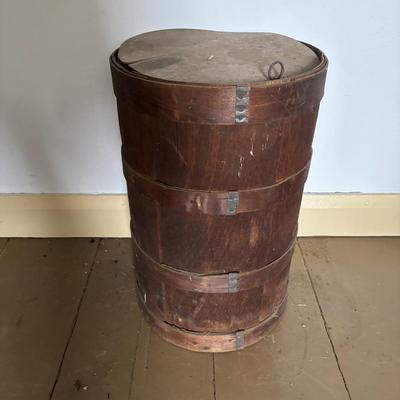 LOT 391: Antique Primitive Wooden Barrels