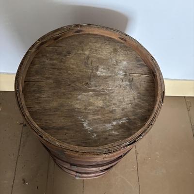 LOT 391: Antique Primitive Wooden Barrels