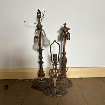 LOT 395: Vintage Table Lamps - Ready for Re-Wiring/Upcylcing