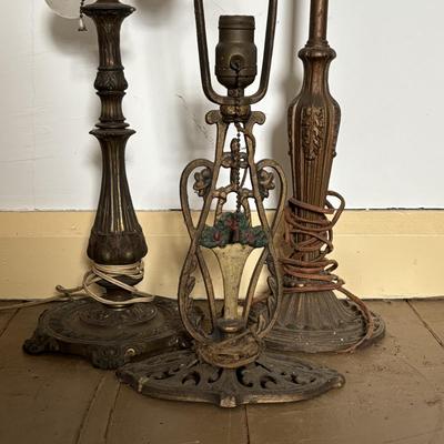 LOT 395: Vintage Table Lamps - Ready for Re-Wiring/Upcylcing