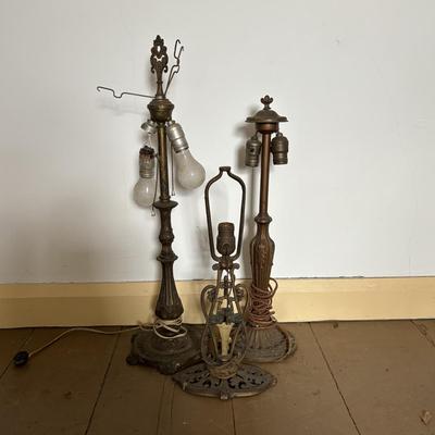 LOT 395: Vintage Table Lamps - Ready for Re-Wiring/Upcylcing