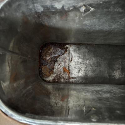 LOT 396: Vintage Hawkeye Basket Refrigerator, Spark Coal, Grill & Blue Metal Lunch Box w/Thermos