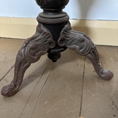 LOT 397: Vintage Adjustable Wooden & Metal Stool along with a