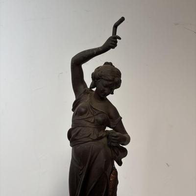 LOT 397: Vintage Adjustable Wooden & Metal Stool along with a