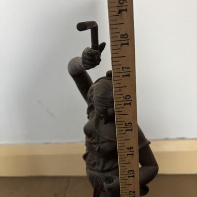 LOT 397: Vintage Adjustable Wooden & Metal Stool along with a