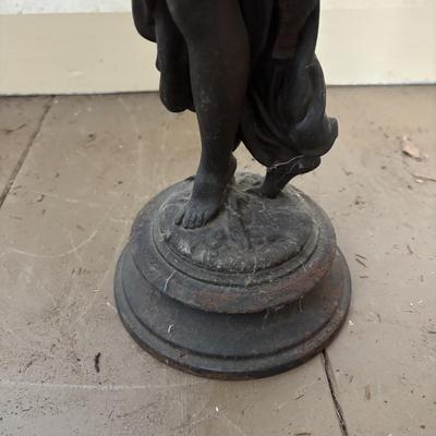 LOT 397: Vintage Adjustable Wooden & Metal Stool along with a