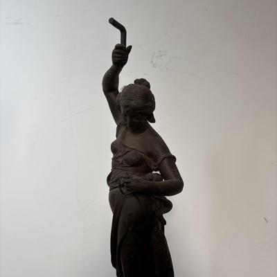 LOT 397: Vintage Adjustable Wooden & Metal Stool along with a