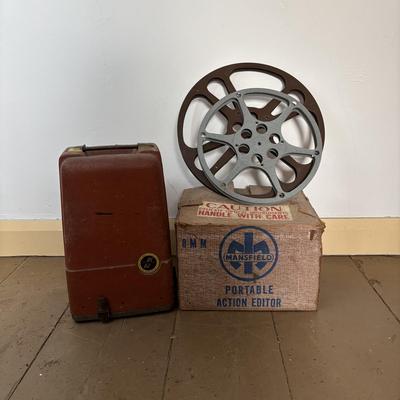 LOT 398: Vintage 8MM Mansfield Portable Action Editor, Revere Camera Co. Model 85 8MM Projector * More