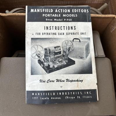 LOT 398: Vintage 8MM Mansfield Portable Action Editor, Revere Camera Co. Model 85 8MM Projector * More