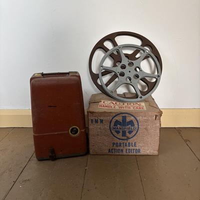 LOT 398: Vintage 8MM Mansfield Portable Action Editor, Revere Camera Co. Model 85 8MM Projector * More