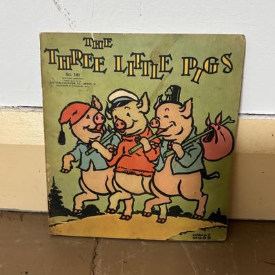 LOT 401: Vintage Children's Collection: Garden Tools, Books, Wooden Pull Toy & Woodend Chairs