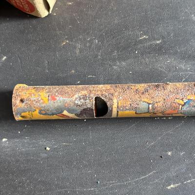 LOT 404 Well Loved Antique Toy Collection: Rudolph Steiner Co. The 15 Puzzle Bakelite Game w/Storage, Composition Doll, Nosey Hound...