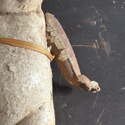 LOT 404 Well Loved Antique Toy Collection: Rudolph Steiner Co. The 15 Puzzle Bakelite Game w/Storage, Composition Doll, Nosey Hound...