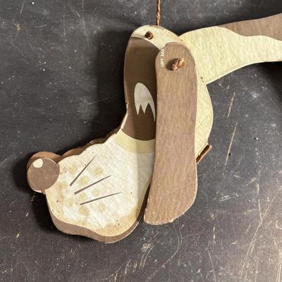 LOT 404 Well Loved Antique Toy Collection: Rudolph Steiner Co. The 15 Puzzle Bakelite Game w/Storage, Composition Doll, Nosey Hound...