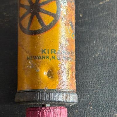 LOT 404 Well Loved Antique Toy Collection: Rudolph Steiner Co. The 15 Puzzle Bakelite Game w/Storage, Composition Doll, Nosey Hound...