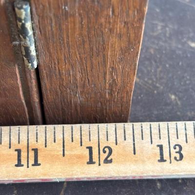 LOT 407: Vintage Victorian Wall Cabinet & Hat/Coat Rack w/4Swivel Cast Hooks, Wall Hung