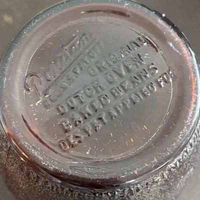 LOT 408: Boscul Coffee Tin, Log Cabin Syrup Tin,"Pure Fresh" Milk Caps, Imperial Tin Milk Caps, Puritan Baked Beans Jar, Hull,...