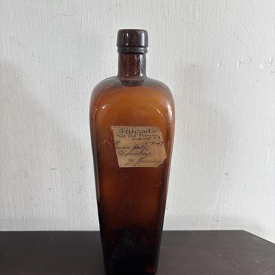 LOT 409: Vintage Stoneware Collection: #1 & #3 Bean Pots/Food Storage Crocks (no lids), Jugs & Amber Glass Bottle