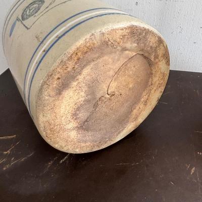 LOT 412: Antique Finley Acker's Salt Glaze Jug & Unmarked Jug