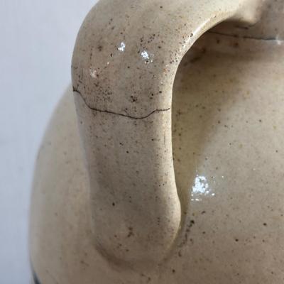 LOT 412: Antique Finley Acker's Salt Glaze Jug & Unmarked Jug