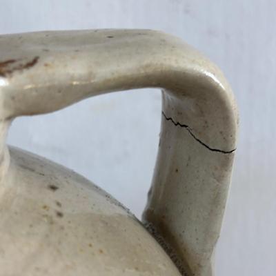 LOT 412: Antique Finley Acker's Salt Glaze Jug & Unmarked Jug