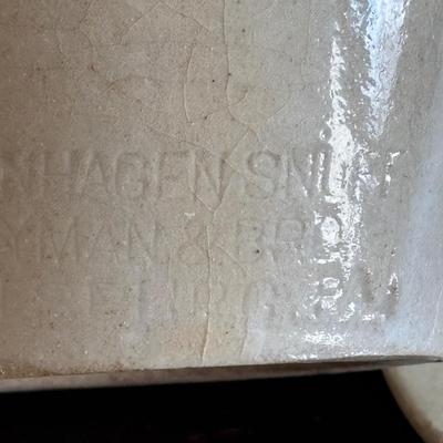 LOT 413: Vintage Copenhagen Stoneware Snuff Jar & Antique Stoneware Jugs