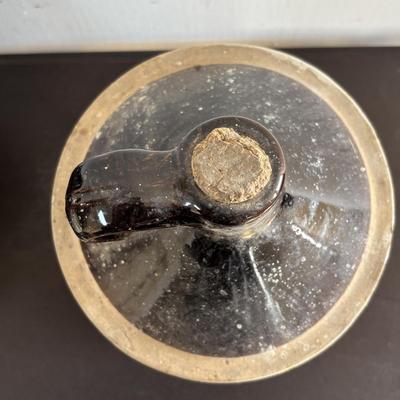 LOT 413: Vintage Copenhagen Stoneware Snuff Jar & Antique Stoneware Jugs