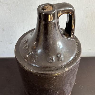 LOT 413: Vintage Copenhagen Stoneware Snuff Jar & Antique Stoneware Jugs