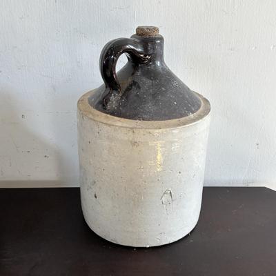 LOT 413: Vintage Copenhagen Stoneware Snuff Jar & Antique Stoneware Jugs