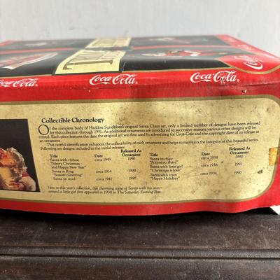 LOT 416: Trim-A-Tree Coca-Cola Ornament Collection - 3 Sets of 4