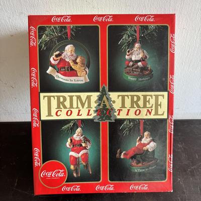 LOT 416: Trim-A-Tree Coca-Cola Ornament Collection - 3 Sets of 4
