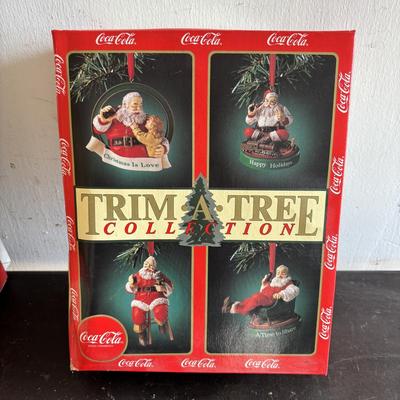 LOT 416: Trim-A-Tree Coca-Cola Ornament Collection - 3 Sets of 4