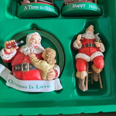LOT 416: Trim-A-Tree Coca-Cola Ornament Collection - 3 Sets of 4