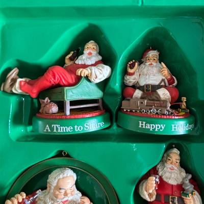 LOT 416: Trim-A-Tree Coca-Cola Ornament Collection - 3 Sets of 4