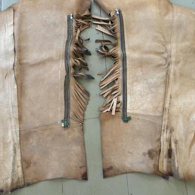 LOT 419: Vintage Western Leather Chaps
