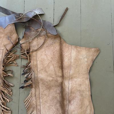 LOT 419: Vintage Western Leather Chaps