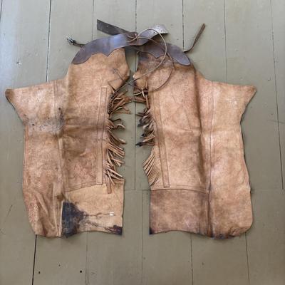 LOT 419: Vintage Western Leather Chaps