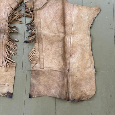 LOT 419: Vintage Western Leather Chaps