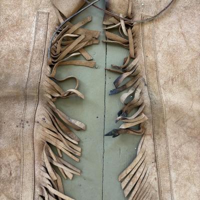 LOT 419: Vintage Western Leather Chaps