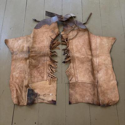 LOT 419: Vintage Western Leather Chaps